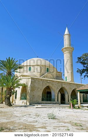 Hala Sultan Tekke Mosque near Larnaca, Cyprus.