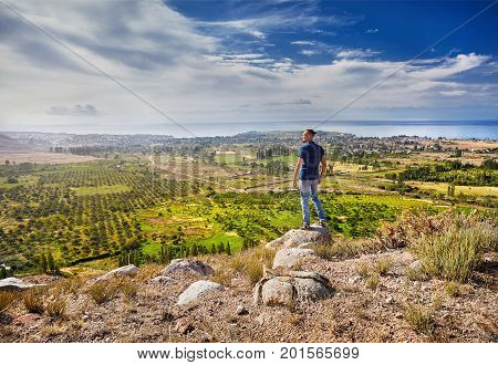 Young Tourist In Kyrgyzstan