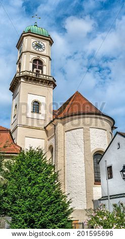 St. Andreas and St. Mang church in Regensburg - Bavaria, Germany