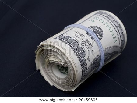 お金をロールします。