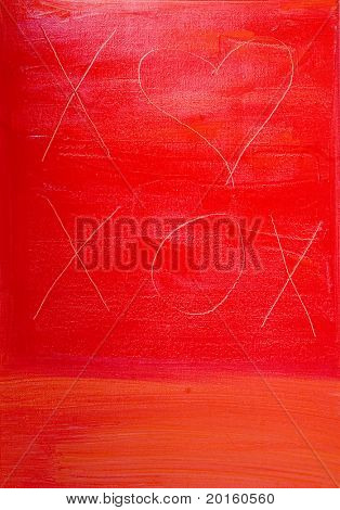 texturierte rot und orange Hintergrund Fotografen Malerei