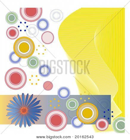 Kreise Blasen und Wiremesh Grafik Vektor