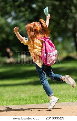 Happy Redhead Schoolchild