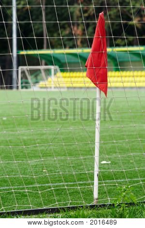 Bayrak futbol yere