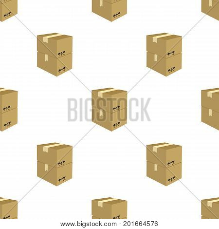 Packaged boxes with goods. Logistics delivery single icon in cartoon style isometric vector symbol stock illustration .