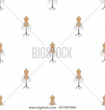 Equipment, mannequin for sewing women's clothing. Sewing and equipment single icon in cartoon style vector symbol stock illustration .