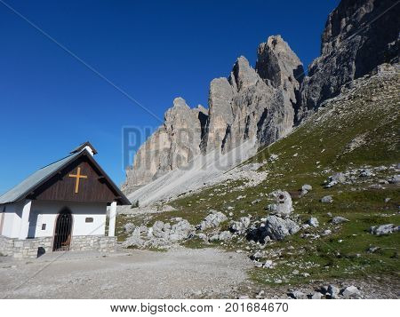 Climbing In Tre Cime Di Lavaredo In Dolomites