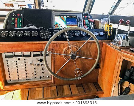 Boat's Helm, Captain's Image & Photo (Free Trial) | Bigstock