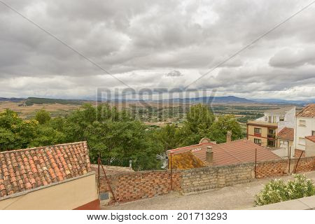 The Town Of Lerin In Navarra, Spain
