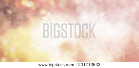 Christmas background with glitter lights. Defocused abstract texture