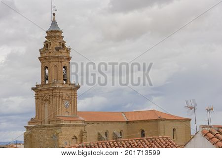 The Town Of Lerin In Navarra, Spain