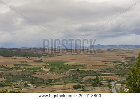 The Town Of Lerin In Navarra, Spain