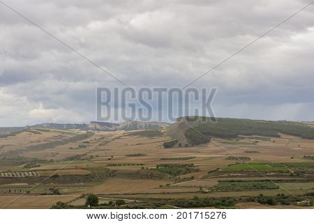 The Town Of Lerin In Navarra, Spain