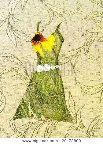 moda szkic 2 (fotografia i rysunek mix)