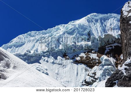 Beautiful mountains landscapes in Cordillera Huayhuash, Peru, South America