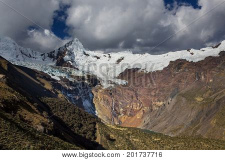 Beautiful mountains landscapes in Cordillera Huayhuash, Peru, South America