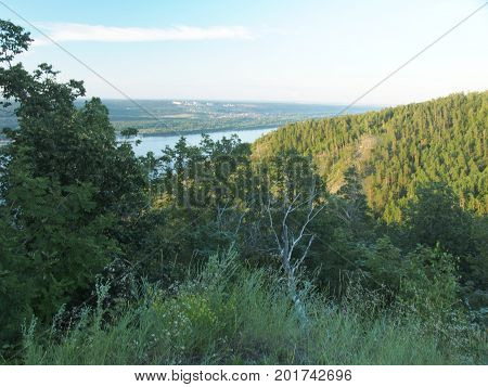 Volga Expanses. The View On The Volga. Samarskaya Luka.