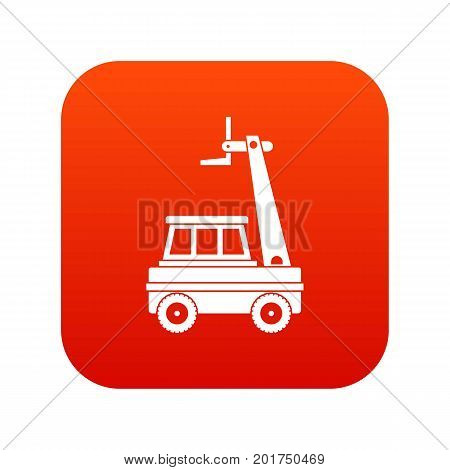 Cherry picker icon digital red for any design isolated on white vector illustration