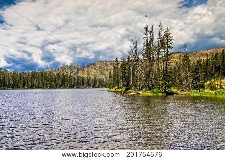 Sylvan Lake in Yellowstone National Park in Wyoming
