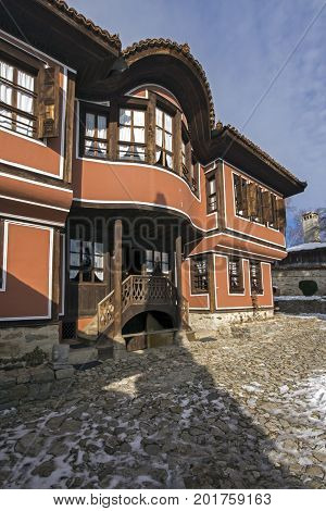 KOPRIVSHTITSA, BULGARIA - DECEMBER 13, 2013: Todor Kableshkov House Museum in historical town of Koprivshtitsa, Sofia Region, Bulgaria