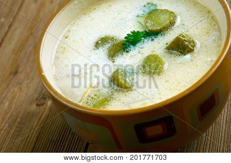 Czech Potato  Pickle Soup