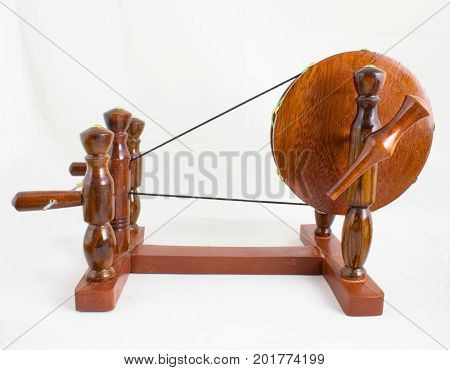 Antique handmade Indian Charkha Spinning Wheel for Yarn wool