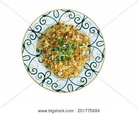 Turkish Pilaf - Sehriyeli pilav close up  homemade meal