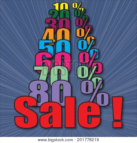 Illustration for the winter or summer sale
