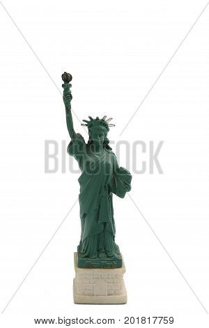 Statue Of Liberty On Liberty Island In New York Harbor In New York City In The United States, Isolat