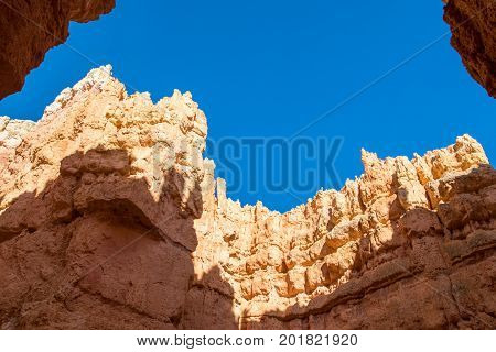 Inside an amphitheater in Bryce Canyon National Park, UT