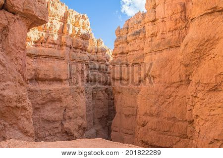 Inside an amphitheater in Bryce Canyon National Park, UT