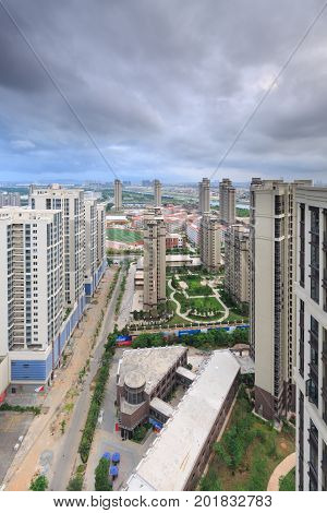 Xiamen,China - Jul 19,2015:Xiamen Binhai New Town In Xiamen City,Fujian,China