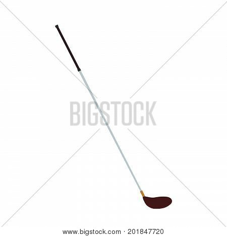 Gold club wood vector ball sport illustration driver icon white game equipment isolated iron