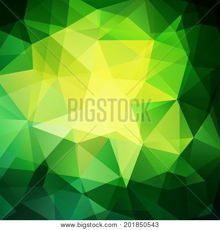 Abstract Polygonal Vector Background. Green Geometric Vector Illustration. Creative Design Template.