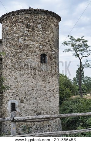 Lisignano (Piacenza Emilia Romagna Italy): the historic castle near Agazzano