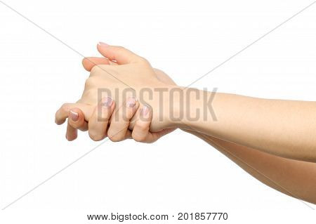 Sensual Female Hands Rubbing Each Other