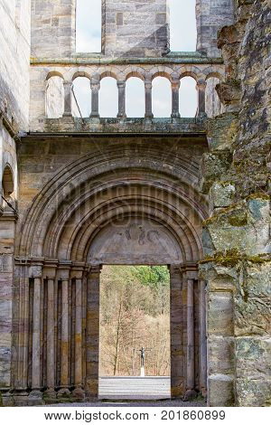 The Monastery ruins in Paulinzella in Thuringia Germany