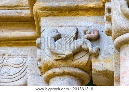 The Monastery ruins in Paulinzella in Thuringia Germany