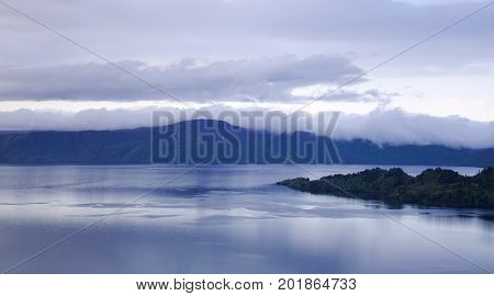 Lake Towada At Sunset In Aomori, Japan