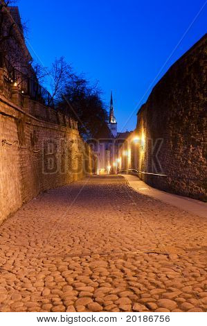 Old Street In Tallinn