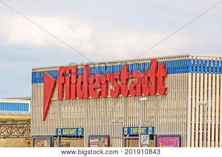 Lettering Showing Filderstadt, Village Near Airport Stuttgart, Germany
