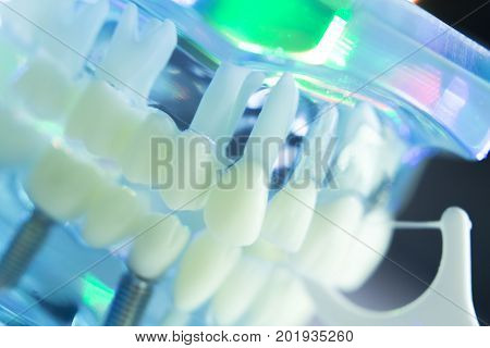 Dental Floss Cleaning Teeth