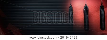 Digital composite of Boxing gym Gym with transition
