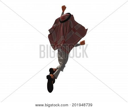 3d rendering of a stylized middle eastern man.