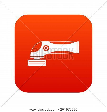 Grinder machine icon digital red for any design isolated on white vector illustration