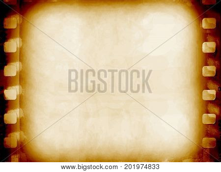 Camera film frame vintage for background design.