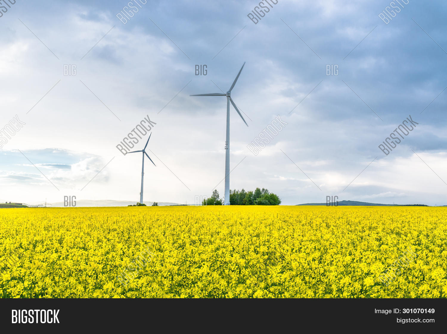 Two Windmills Standing Image & Photo (Free Trial) Bigstock