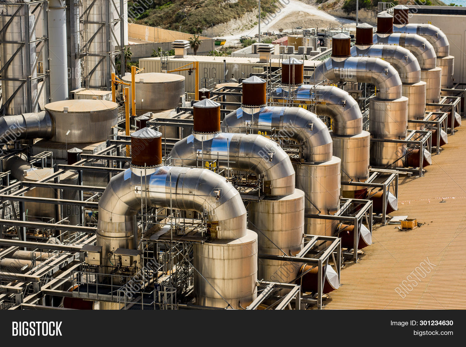 Factory Many Pipes Image & Photo (Free Trial) Bigstock