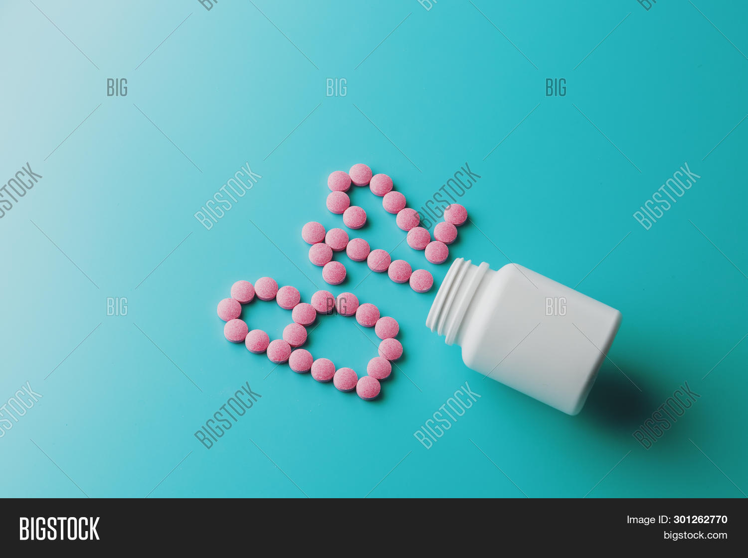Pink Pills Shape Image & Photo (Free Trial) Bigstock