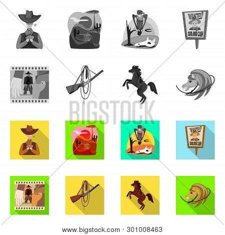 Vector Illustration Of Texas And History Logo. Collection Of Texas And Culture Stock Vector Illustra